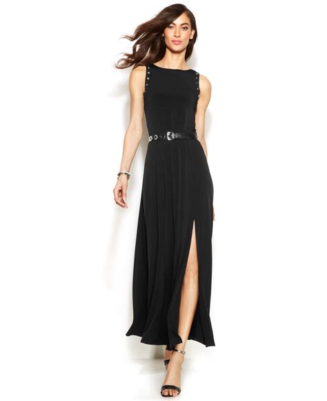 michael kors long black dresses